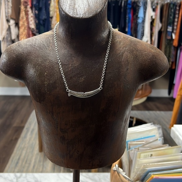 Brighton Silver Spoon Silver Plated Adjustable Short Necklace - Picture 4 of 7